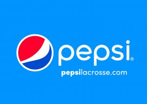 Pepsi Lax logo with blue background